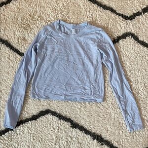 Long Sleeve Cropped Women's Athletic Top